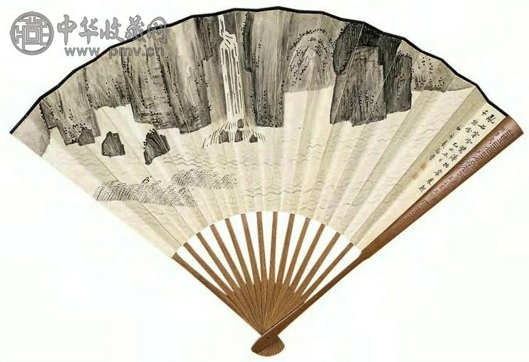 清 袁励准 东坡诗意图 成扇