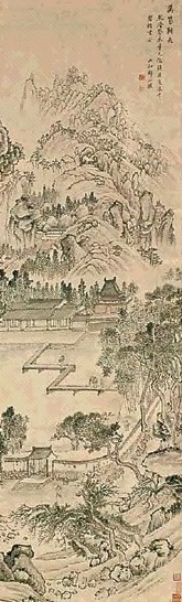邹一桂 1763年作 万芴朝天 立轴 浅绛纸本