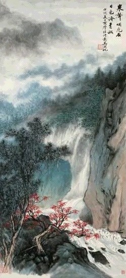 吴湖帆 1958年作 泉石苍松图 镜心 设色纸本