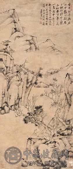 戴本孝 空山独坐 立轴 纸本