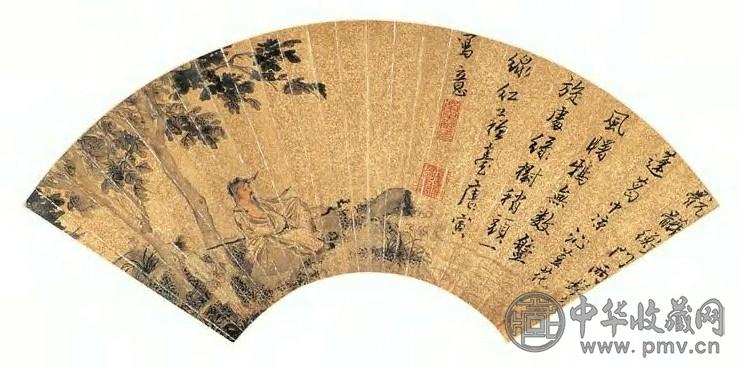 唐寅(传) 人物 镜心 设色纸本