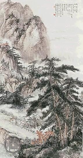 邵洛羊 1958年作 清凉台 镜心 设色纸本