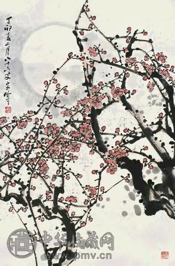 宋吟可 梅 镜心 设色纸本