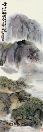 朱屺瞻 1984年作 山色清寂图 镜心 设色纸本