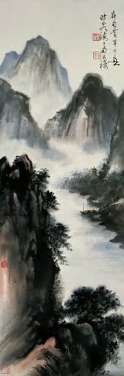 黄幻吾 山水 立轴 设色纸本