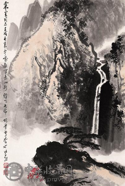 魏紫熙 银河落九天 设色纸本