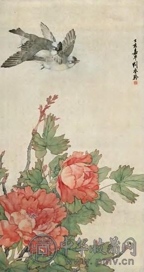 刘奎龄 富贵白头 镜心 设色绢本