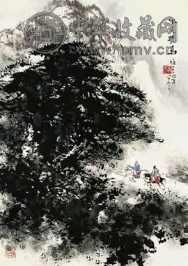 当代 黎雄才 冰天跃马 轴