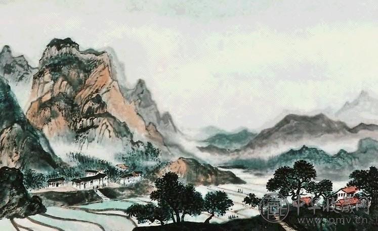 溥佺 山水 镜心 纸本