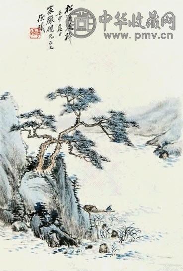 徐曦 山水 立轴 纸本