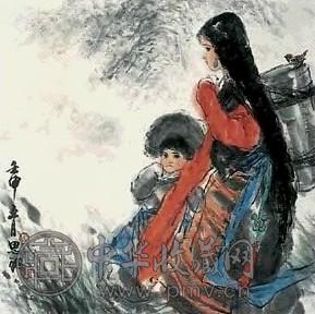 周思聪 人物 镜心 设色纸本