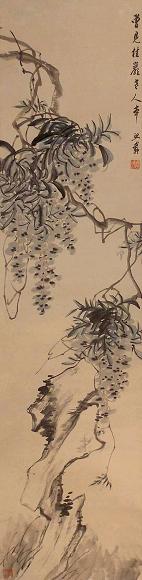 吴让之(款) 花卉 立轴