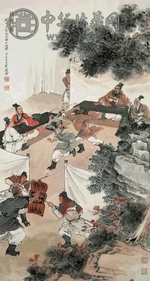 近现代 刘凌沧 鸿门宴 轴