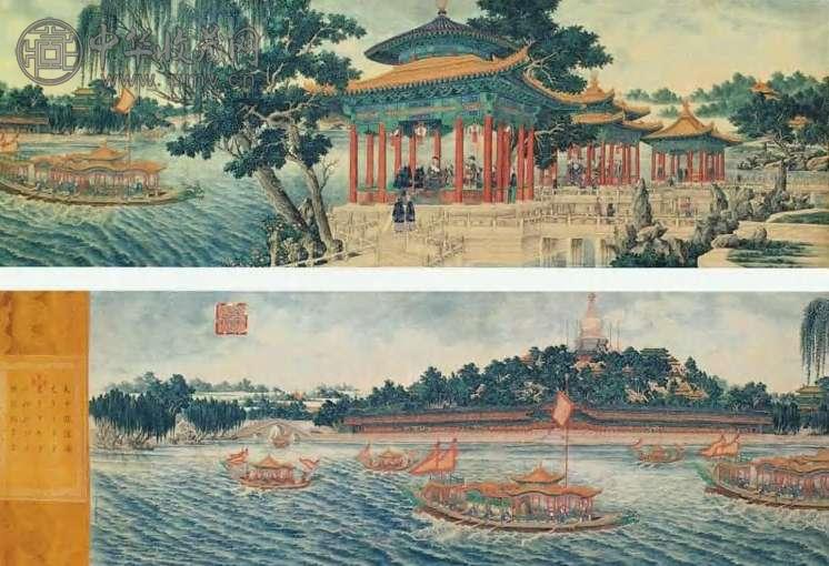 郎世宁 清 天中竞渡图 卷