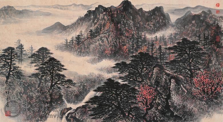 黎雄才 秋山图 镜心 设色纸本