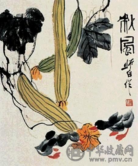 娄师白 秋风 立轴 设色纸本