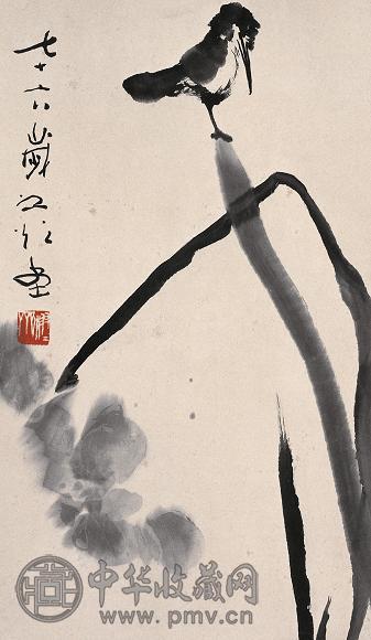 谢之光 花鸟 立轴