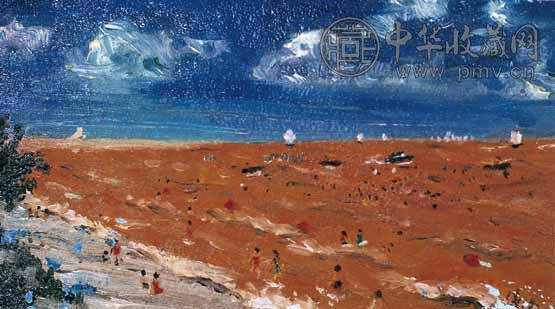 吴作人 风景 镜心 设色纸本