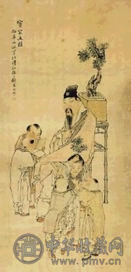 钱慧安 人物 轴