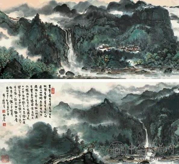 杨彦 2002年作 溪山清夏图 手卷 设色纸本