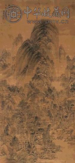 王时敏(款) 1668年作 山水 立轴 设色绢本