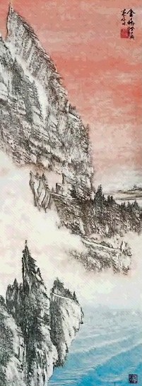 朱梅林 山水 镜心 设色纸本