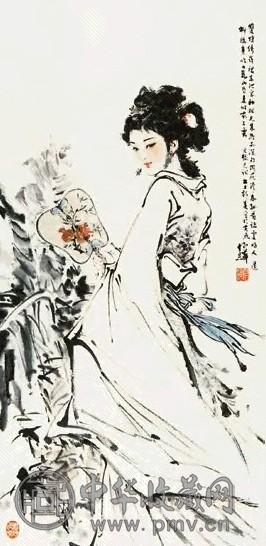 白伯骅 双蝶 立轴 纸本