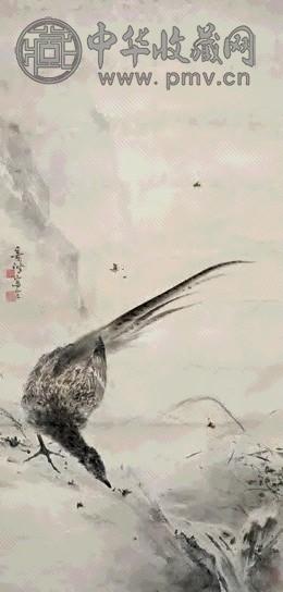 高奇峰 雉鸡 立轴 设色纸本