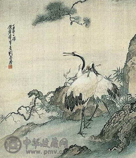 刘奎龄 松鹤长春 轴