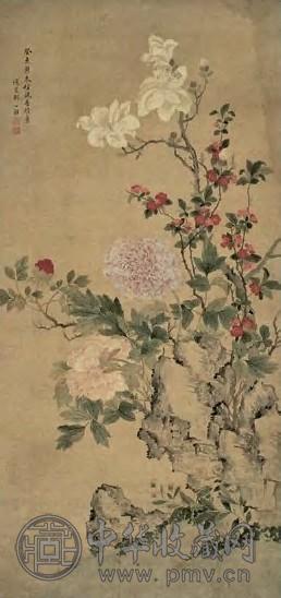 邹一桂 1763年作 玉堂富贵图 轴