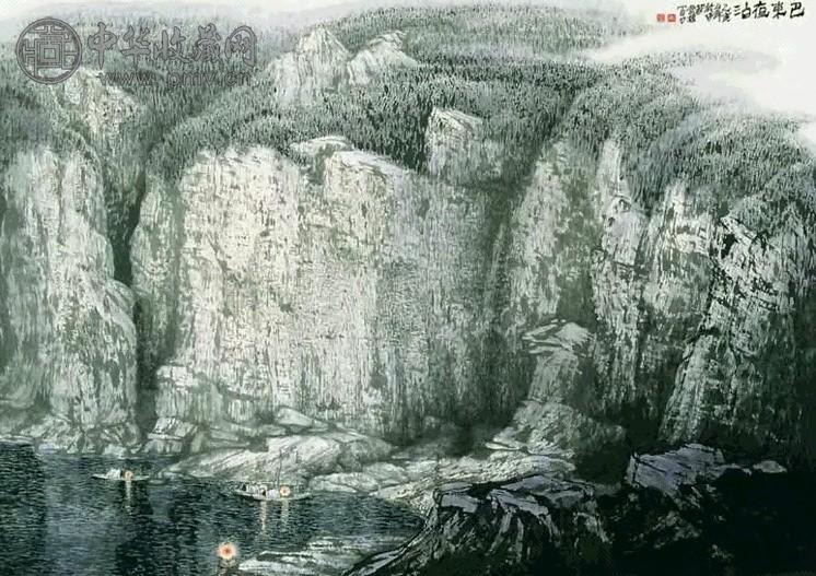 朱常棣 巴东夜泊 镜心 纸本