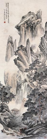 顾坤伯 山水 立轴