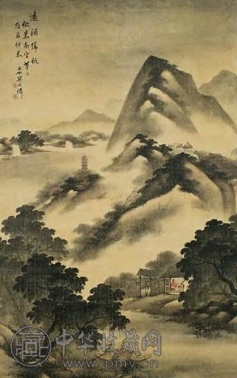 吴石仙 现代 远清归帆 轴