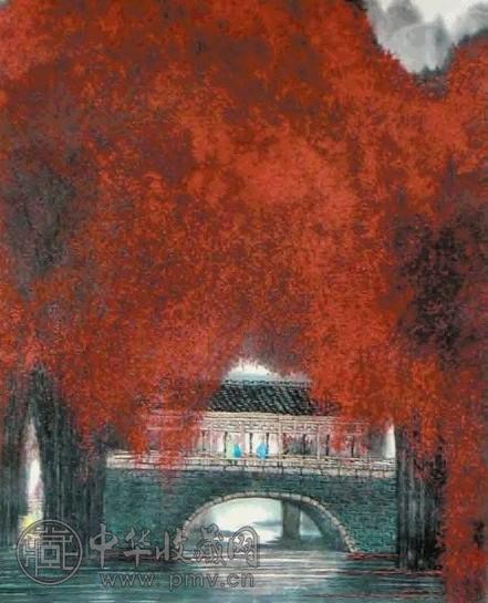 王晓龙 山水 镱心 设色纸本