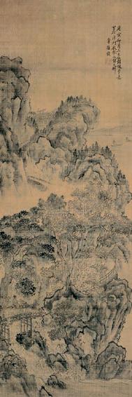 李维桢 山水 立轴 设色纸本