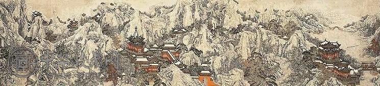 近现代 黄秋园 雪景山水 镜心