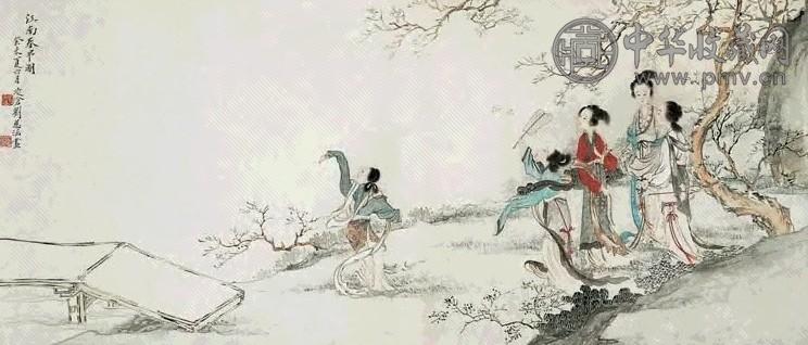 近现代 刘凌沧 江南春早图 镜心