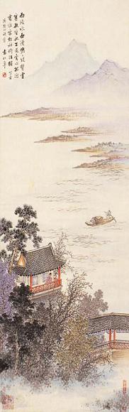 袁松年 山水 立轴