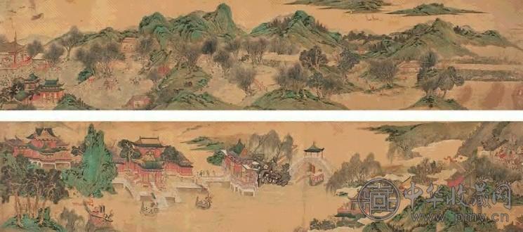 仇英 清明上河图 手卷 设色绢本