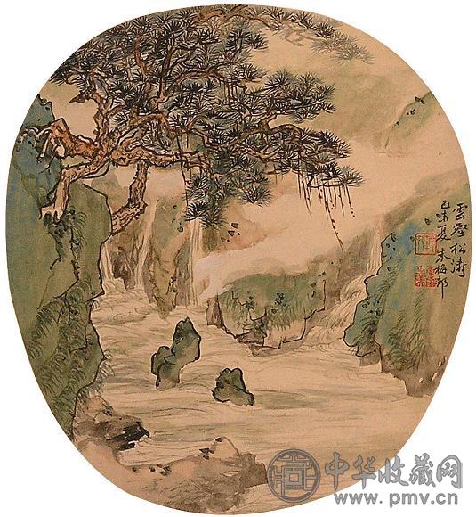 朱梅邨 山水 扇面